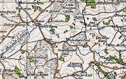 Old map of Crowther's Pool in 1947