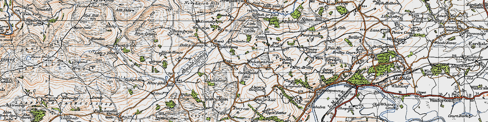 Old map of Crowther's Pool in 1947