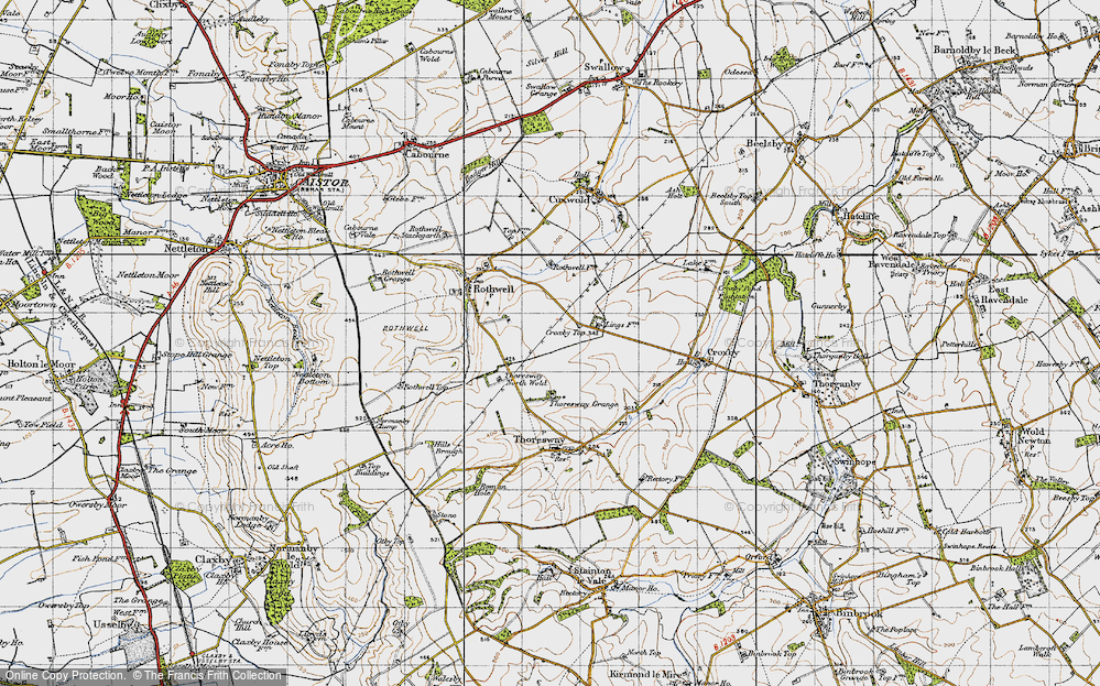 Old Map of Croxby Top, 1946 in 1946
