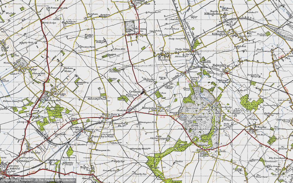 Old Map of Croxton, 1946 in 1946