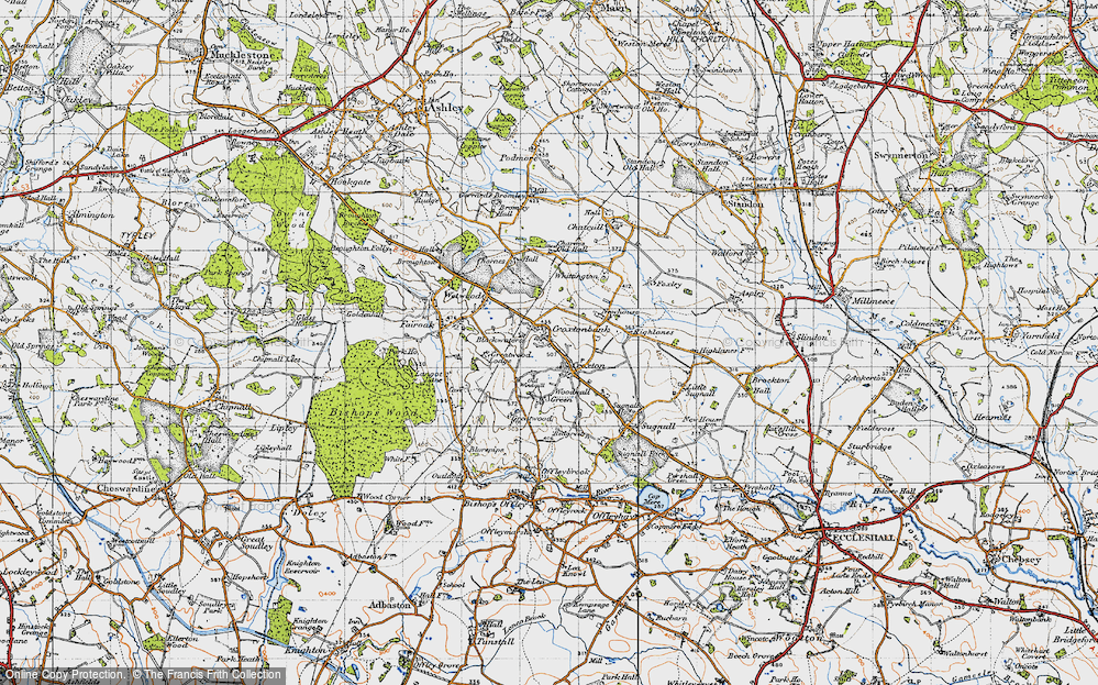 Old Map of Croxtonbank, 1946 in 1946