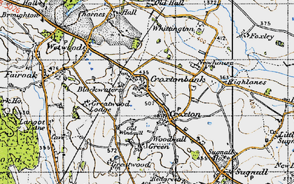 Old map of Croxtonbank in 1946