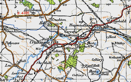 Old map of Cruckmeole in 1947