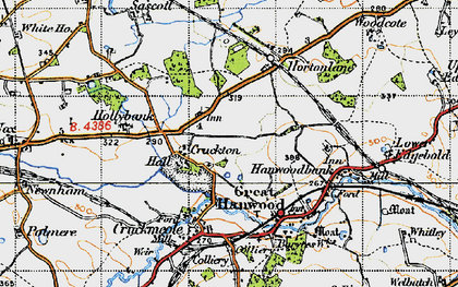 Old map of Cruckton in 1947