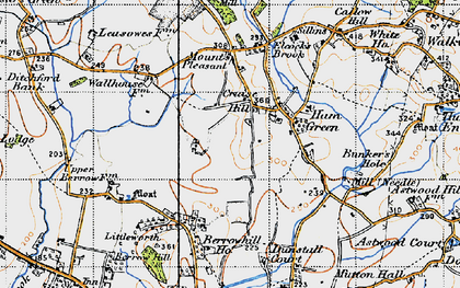 Old map of Cruise Hill in 1947