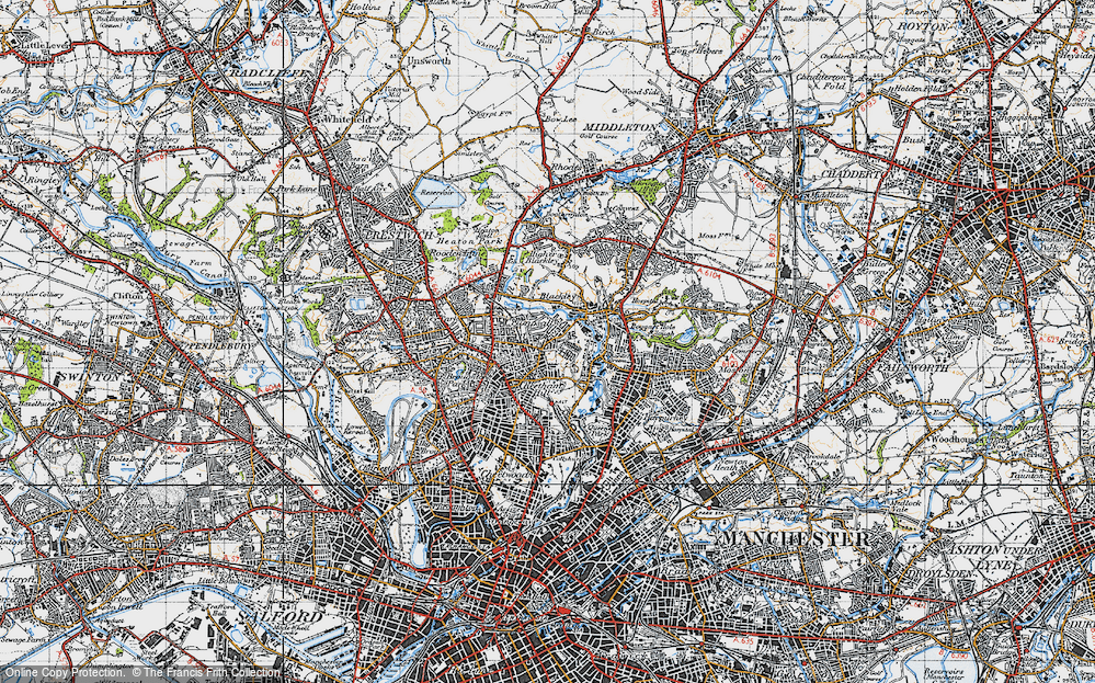 Old Map of Crumpsall, 1947 in 1947