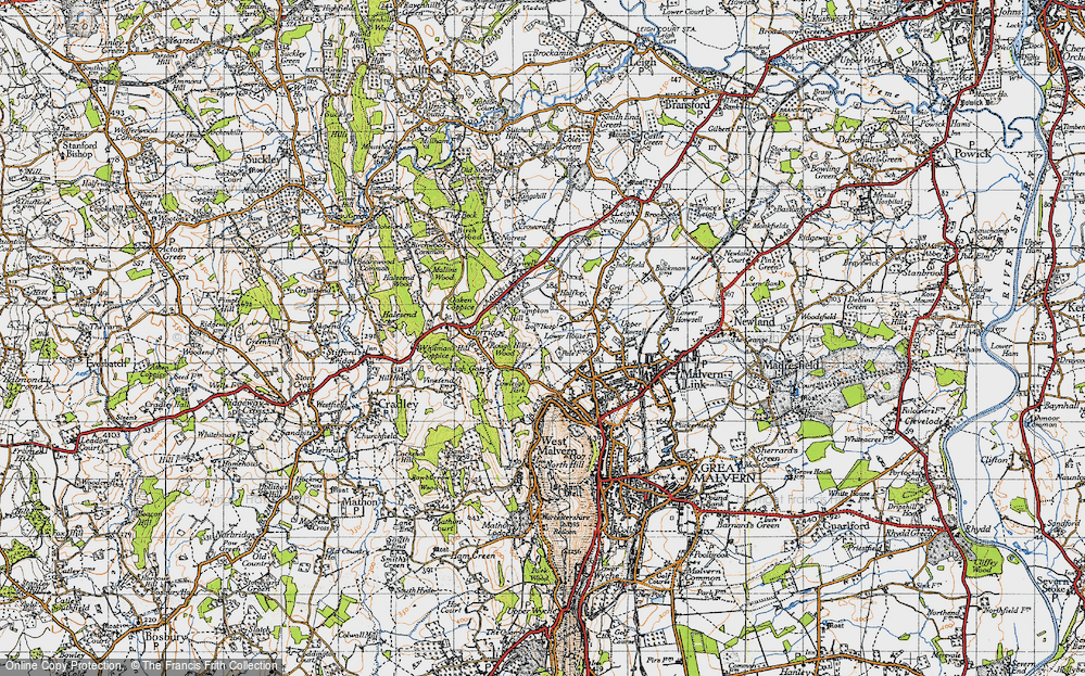 Old Map of Crumpton Hill, 1947 in 1947
