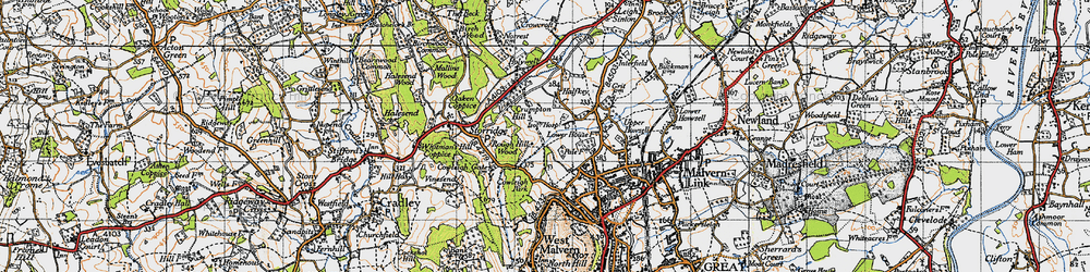 Old map of Crumpton Hill in 1947
