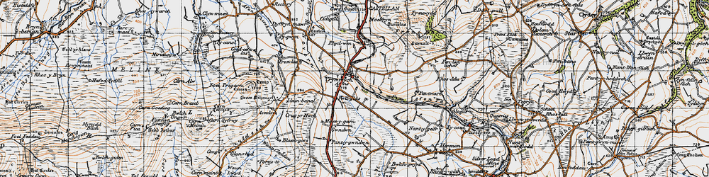 Old map of Troedyrhiw in 1946