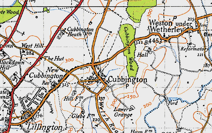 Old map of Cubbington in 1946