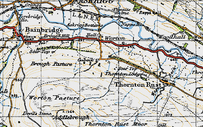 Old map of Addlebrough in 1947