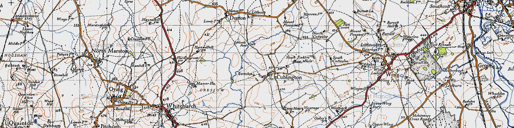 Old map of Cublington in 1946