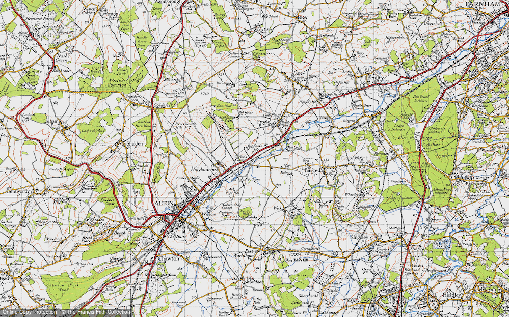 Old Map of Cuckoo's Corner, 1940 in 1940