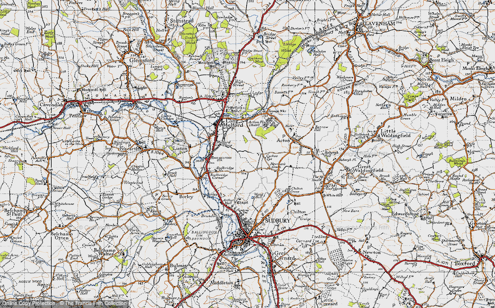 Old Map of Cuckoo Tye, 1946 in 1946