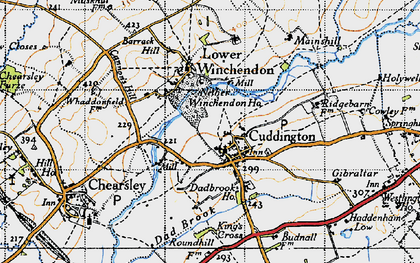Old map of Cuddington in 1946