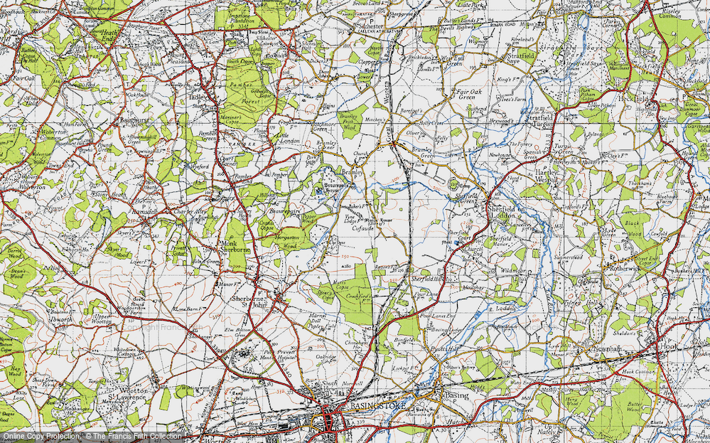 Old Map of Cufaude, 1945 in 1945