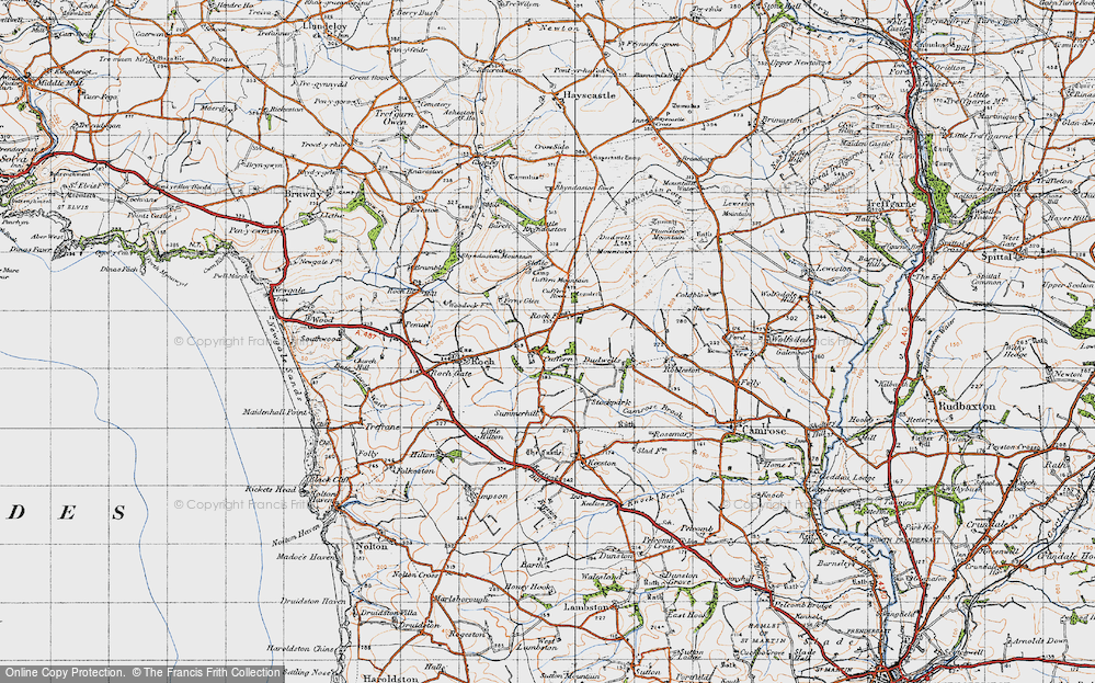 Old Map of Cuffern, 1946 in 1946