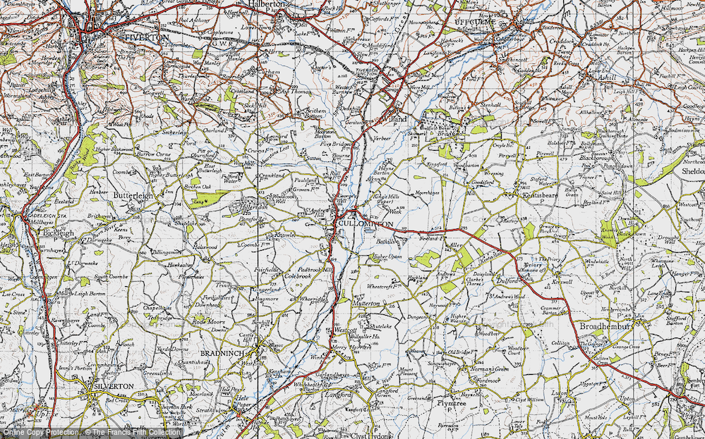 Old Map of Cullompton, 1946 in 1946