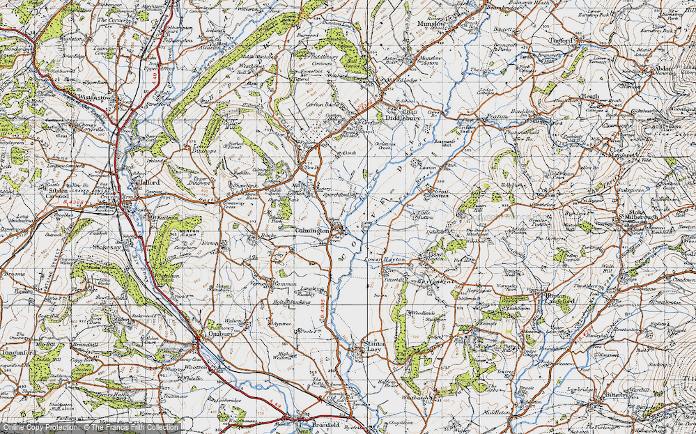 Old Map of Culmington, 1947 in 1947