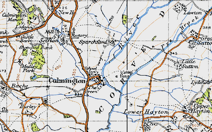 Old map of Culmington in 1947