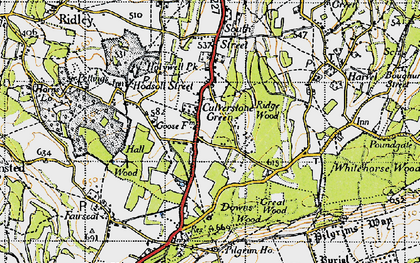 Old map of Culverstone Green in 1946