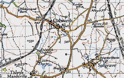 Old map of Culworth in 1946