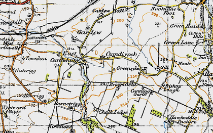 Old map of Cumdivock in 1947