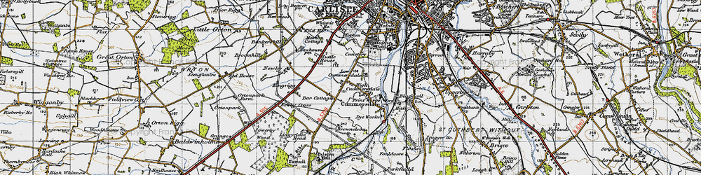 Old map of Brownelson in 1947