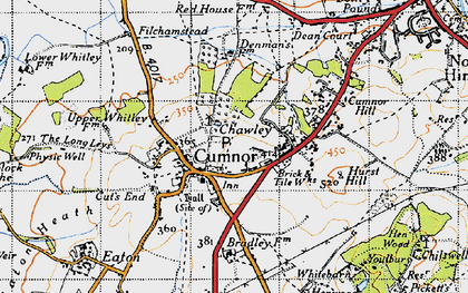 Old map of Cumnor in 1947