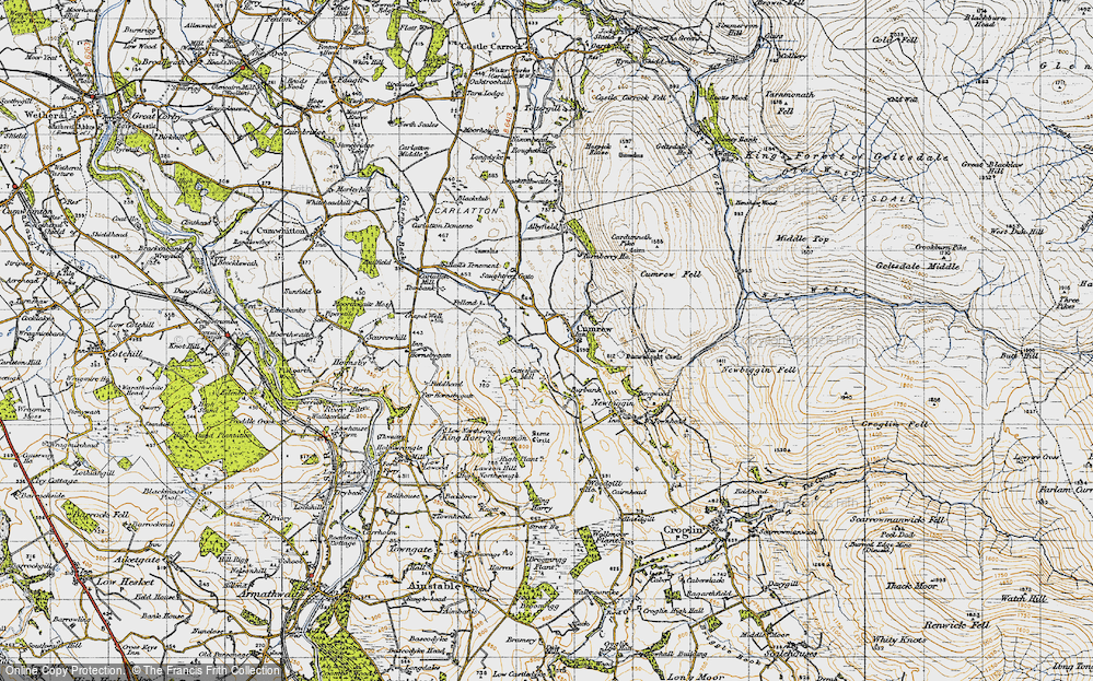 Old Map of Cumrew, 1947 in 1947