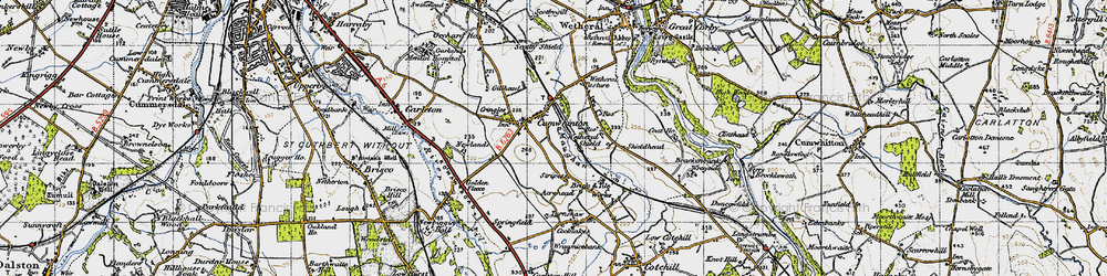 Old map of Wetheral Pasture in 1947