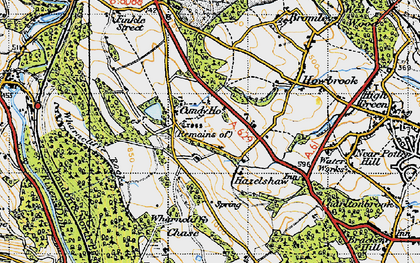 Old map of Wharncliffe Chase in 1947