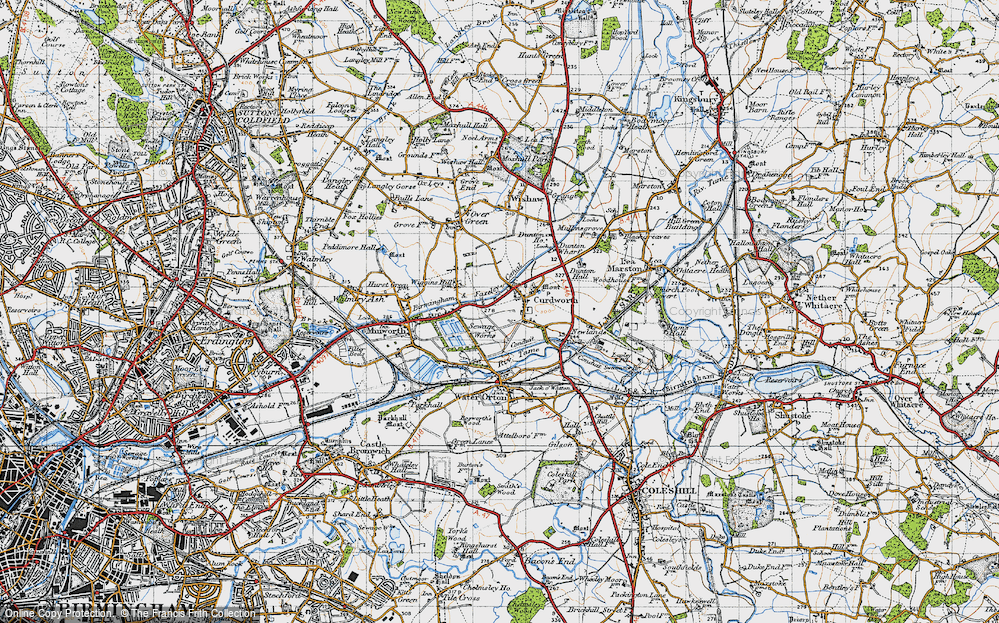 Old Map of Curdworth, 1946 in 1946