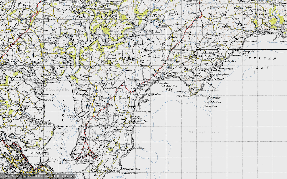 Old Map of Curgurrell, 1946 in 1946