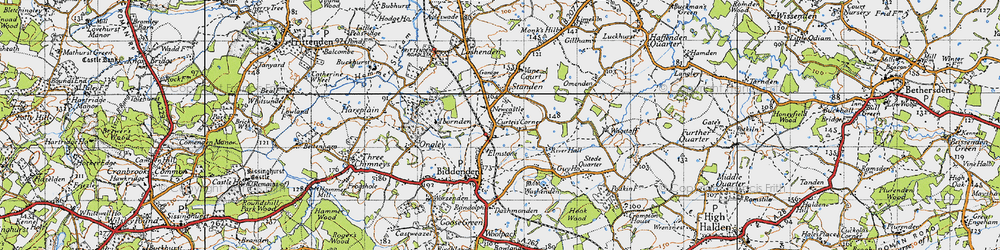 Old map of Apsley in 1940