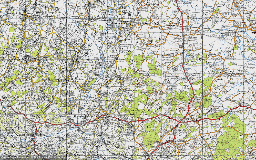 Old Map of Curtisden Green, 1940 in 1940