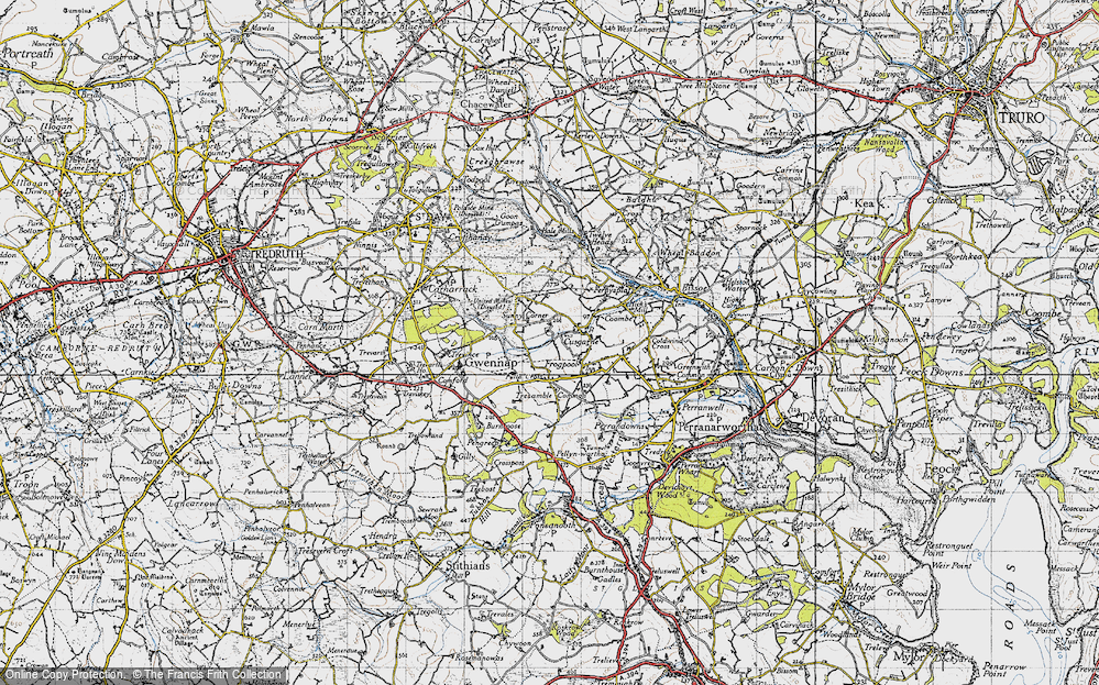 Old Map of Cusgarne, 1946 in 1946