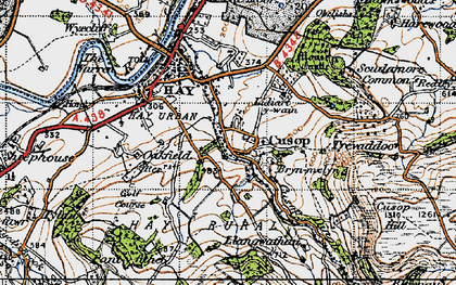 Old map of Cusop in 1947