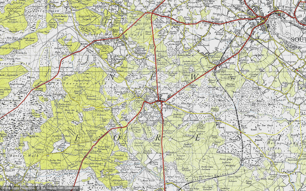 Old Map of Custards, 1940 in 1940