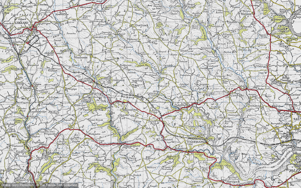 Old Map of Cutmere, 1946 in 1946