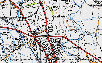 Old map of Cutteslowe in 1946