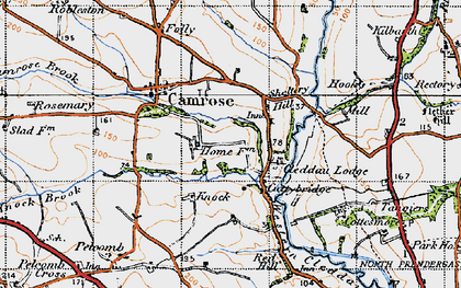 Old map of Cuttybridge in 1946