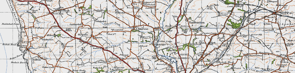 Old map of Cuttybridge in 1946