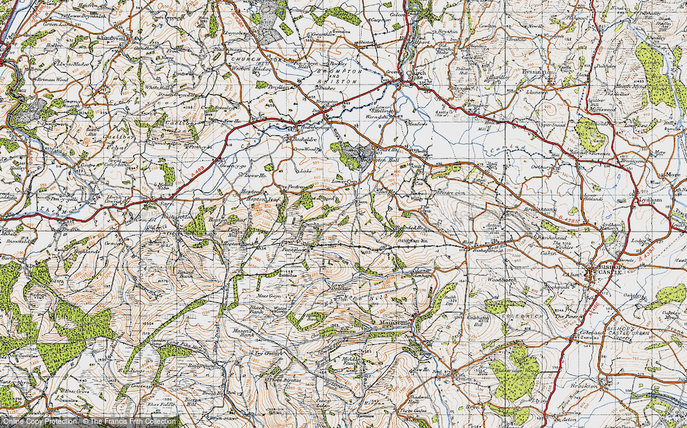 Old Map of Cwm, 1947 in 1947