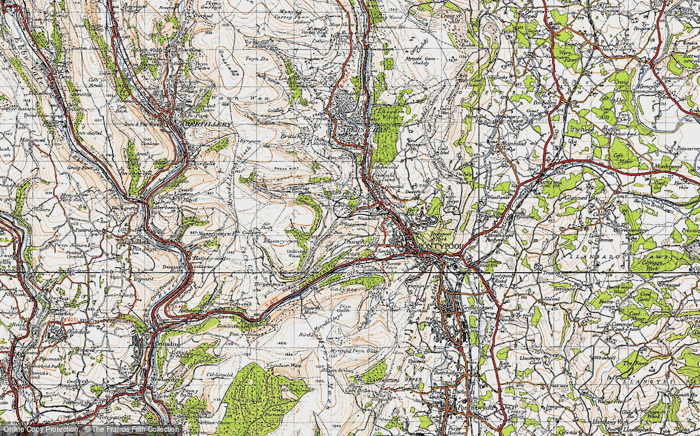 Old Map of Cwm Ffrwd-oer, 1947 in 1947
