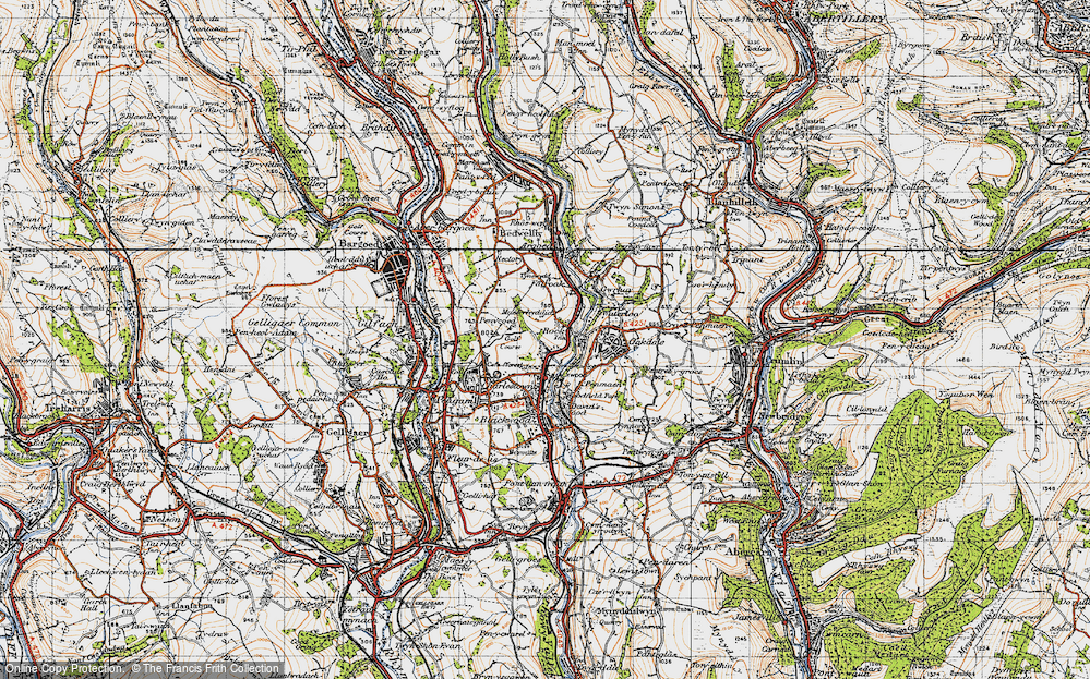 Old Map of Cwm Gelli, 1947 in 1947