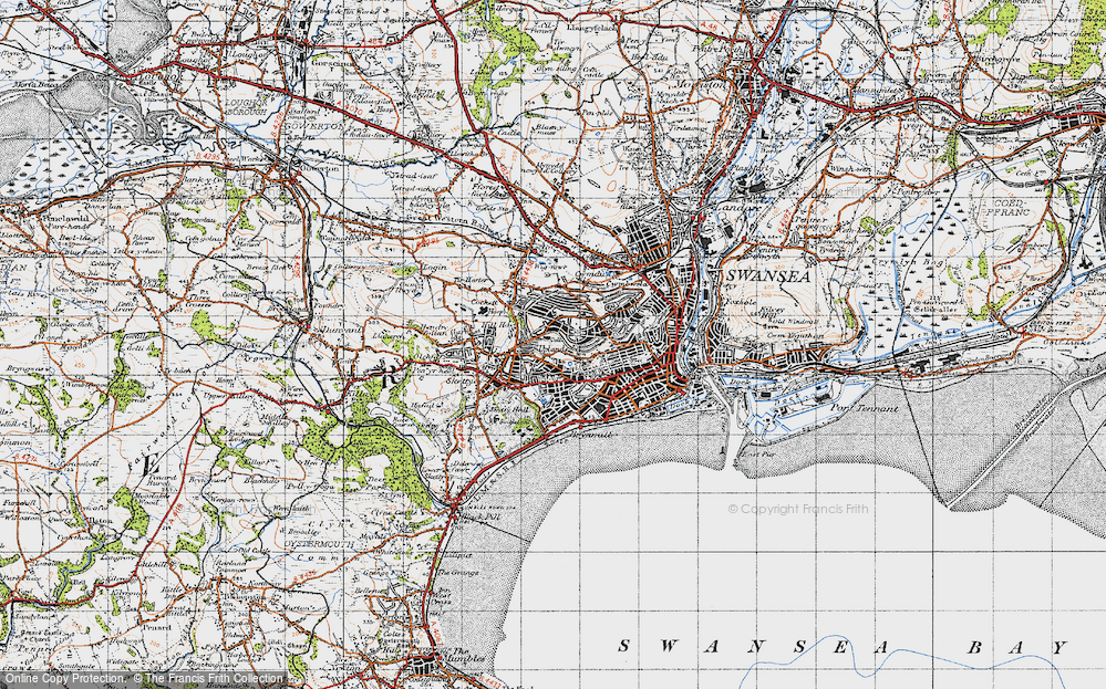 Old Map of Cwm Gwyn, 1947 in 1947