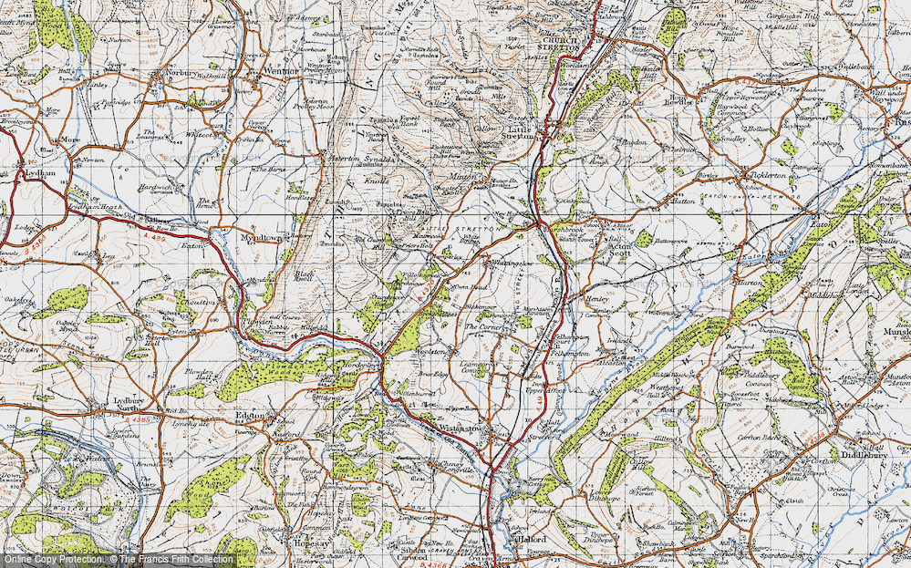 Old Map of Cwm Head, 1947 in 1947