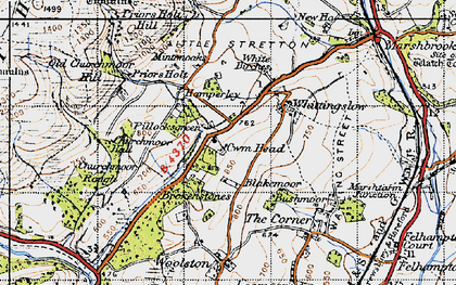 Old map of Blakemoor in 1947