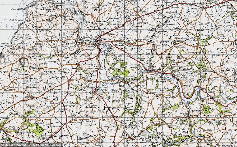 Old Map of Cwm Plysgog, 1947 in 1947